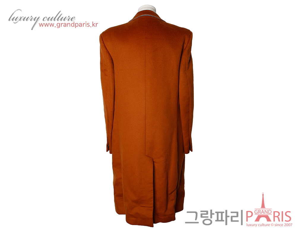 에르메네질도 제냐 비큐나 캐시미어 롱 코트 카멜 48