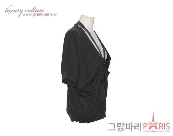 브루넬로 쿠치넬리 캐시미어 니트 가디건 그레이 S