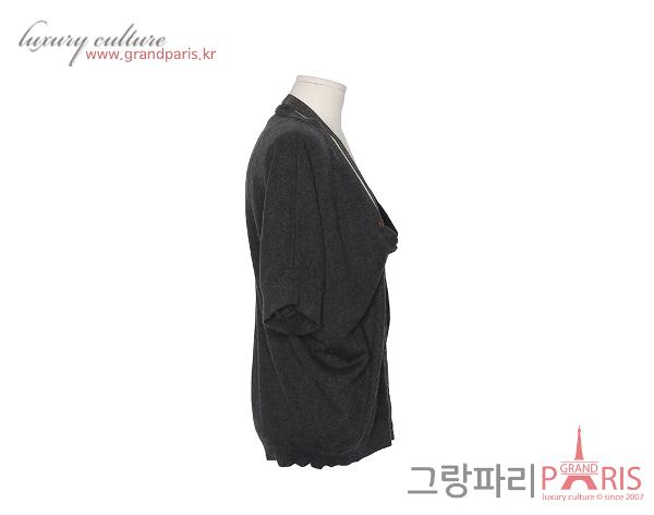 브루넬로 쿠치넬리 캐시미어 니트 가디건 그레이 S