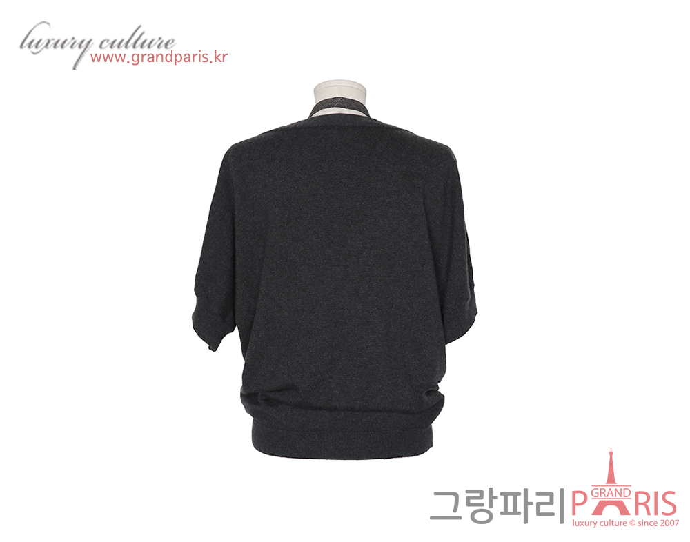 브루넬로 쿠치넬리 캐시미어 니트 가디건 그레이 S