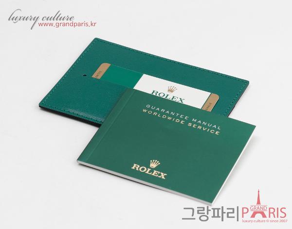 로렉스 데이토나 40mm 옐로우골드 그린 다이얼 헐크 116508