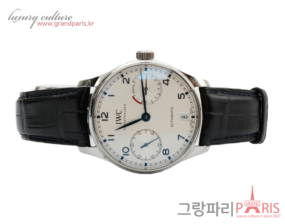 IWC 포르투기저 세븐데이즈 블루핸즈 IW500705