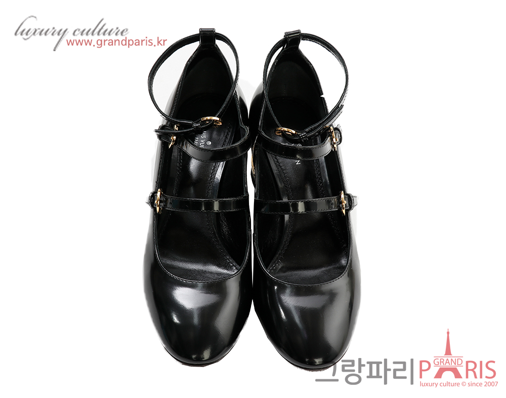 루이비통 블리스 멀티 스트랩 펌프스 블랙 36 1/2