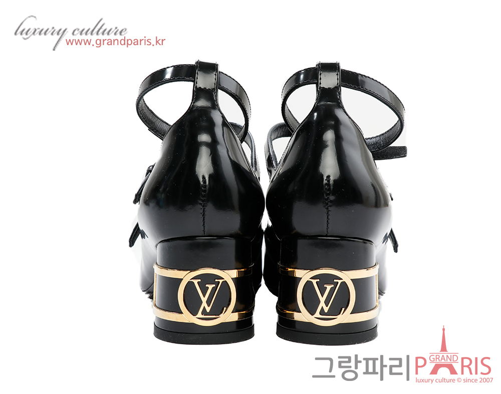 루이비통 블리스 멀티 스트랩 펌프스 블랙 36 1/2