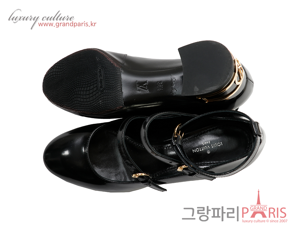 루이비통 블리스 멀티 스트랩 펌프스 블랙 36 1/2
