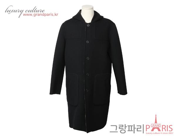 펜디 FF 주카 리버시블 후디 코트 블랙 브라운 50