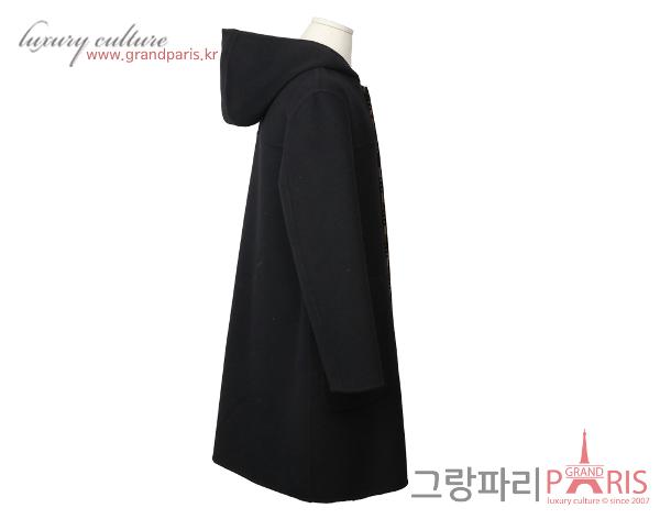 펜디 FF 주카 리버시블 후디 코트 블랙 브라운 50
