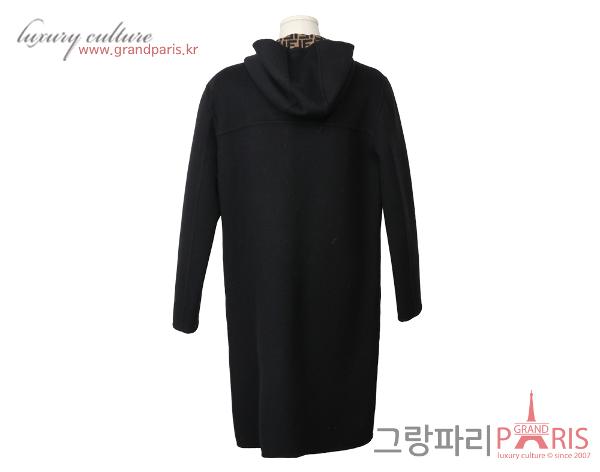 펜디 FF 주카 리버시블 후디 코트 블랙 브라운 50