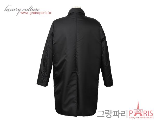 프라다 롱 다운 재킷 블랙 XL