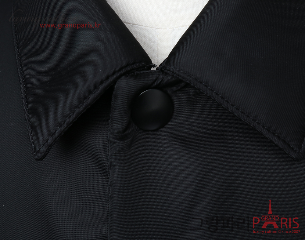 프라다 롱 다운 재킷 블랙 XL