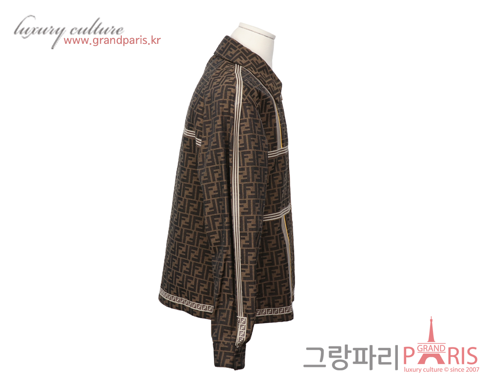 펜디 FF 주카 블루종 재킷 브라운 50