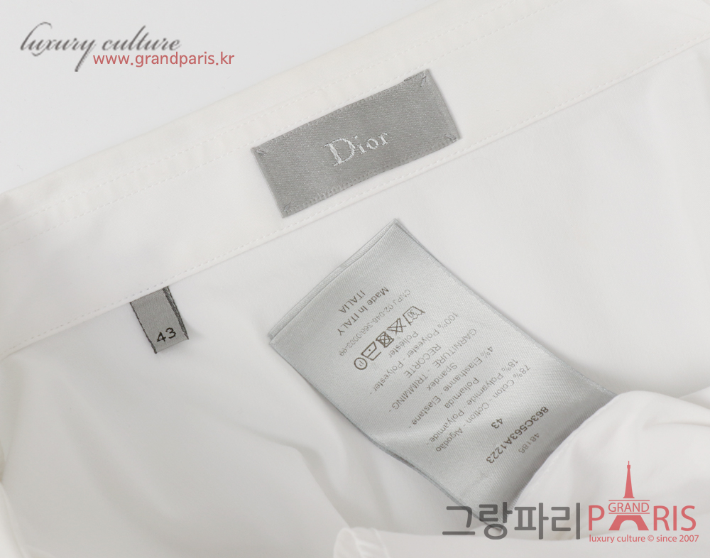 디올 셔츠 화이트 43