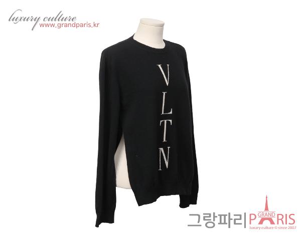 발렌티노 캐시미어 니트 블랙 S