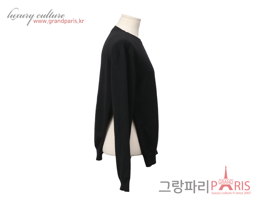 발렌티노 캐시미어 니트 블랙 S