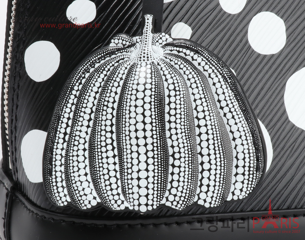 루이비통 쿠사마 야요이 알마 BB 블랙 화이트
