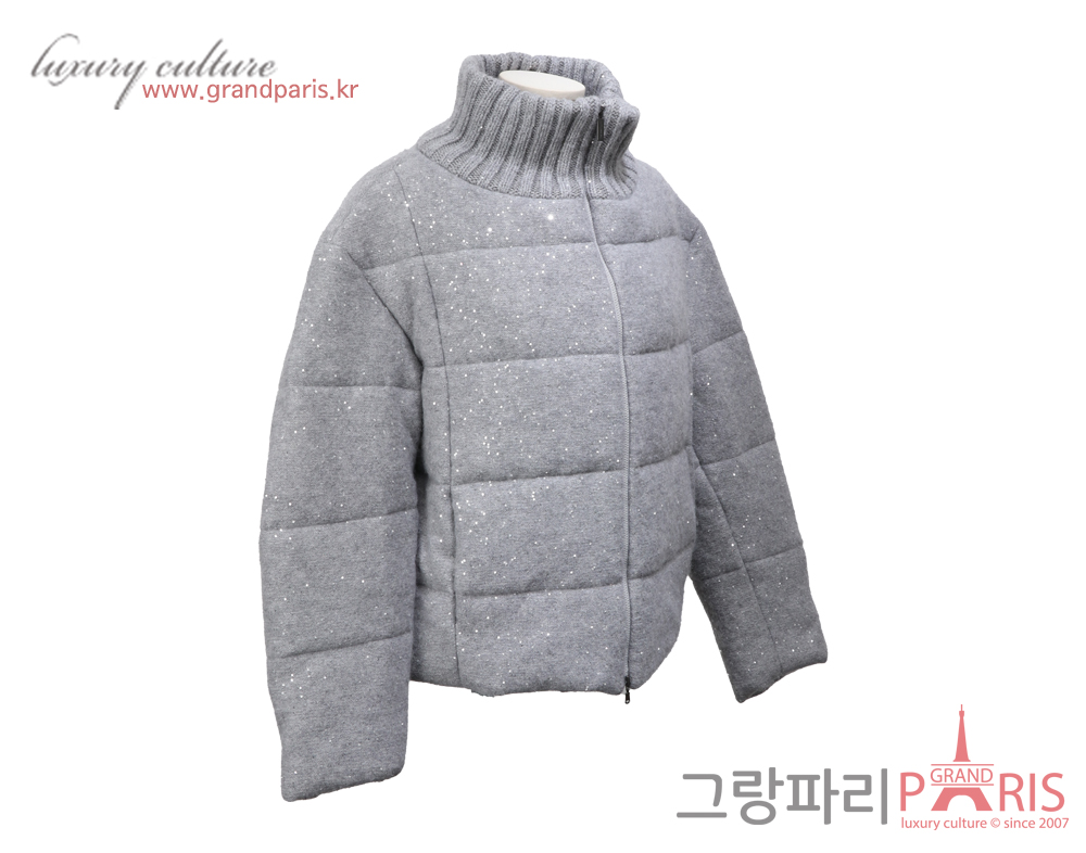 파비아나 필리피 펄 패딩 재킷 그레이 42
