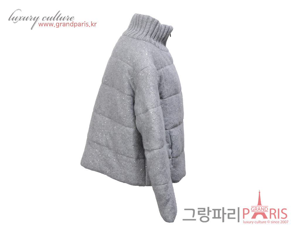 파비아나 필리피 펄 패딩 재킷 그레이 42