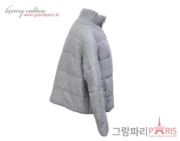 파비아나 필리피 펄 패딩 재킷 그레이 42