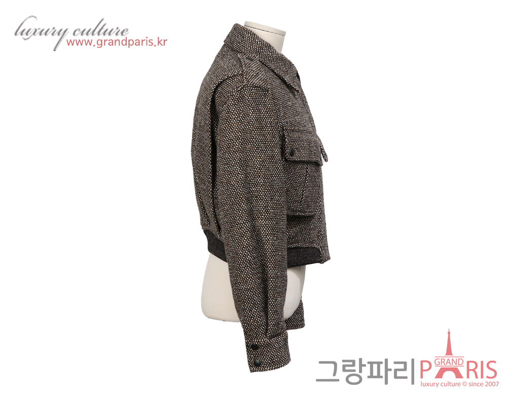 루이비통 봄버 재킷 브라운 블랙 38