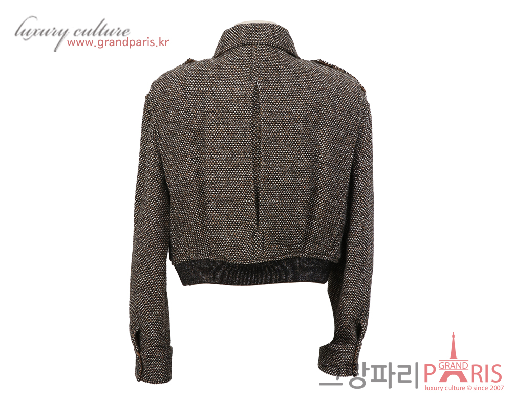루이비통 봄버 재킷 브라운 블랙 38