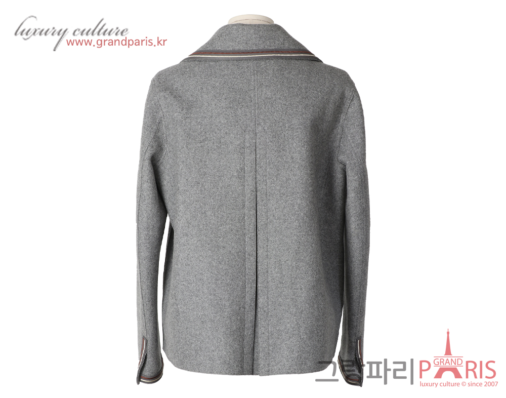 로로피아나 캐시미어 하프 코트 그레이 44