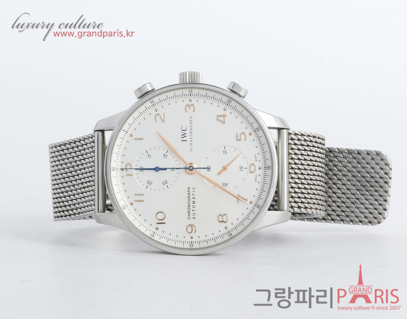 IWC 포르투기저 크로노그래프 골드핸즈 IW371445