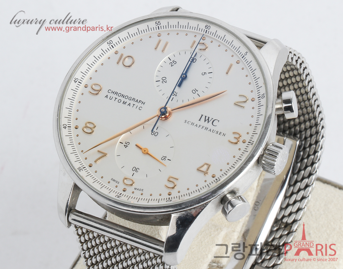 IWC 포르투기저 크로노그래프 골드핸즈 IW371445