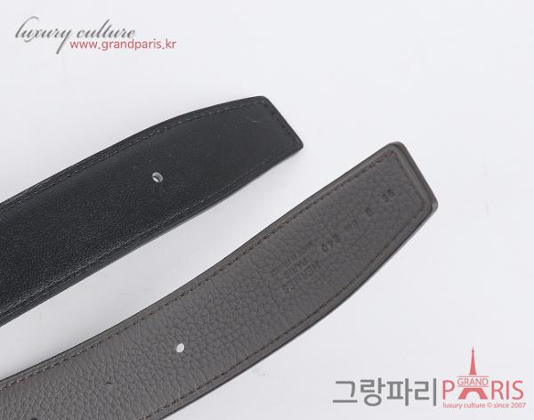 에르메스 H 벨트 리버시블 레더 스트랩 32mm 블랙 그리스 에땅 은장 95