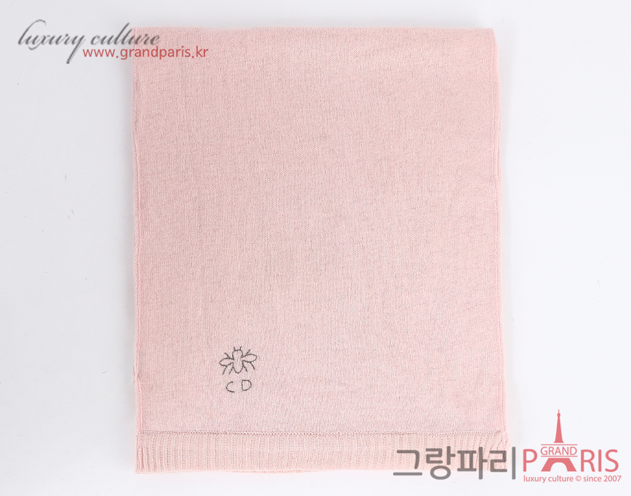 디올 캐시미어 머플러 핑크