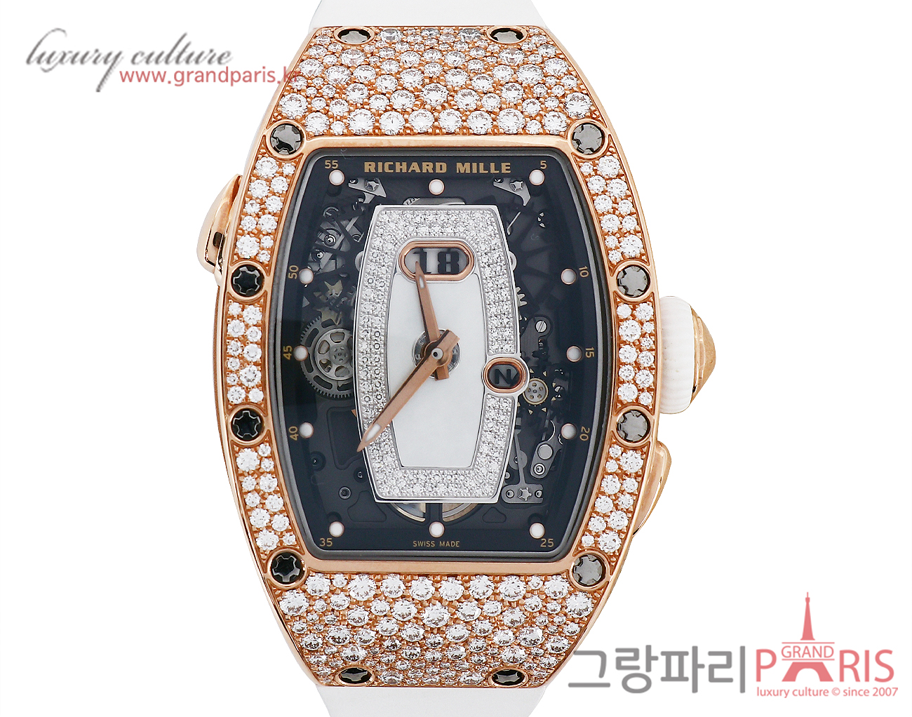 리차드 밀 RM 037 로즈골드 다이아몬드