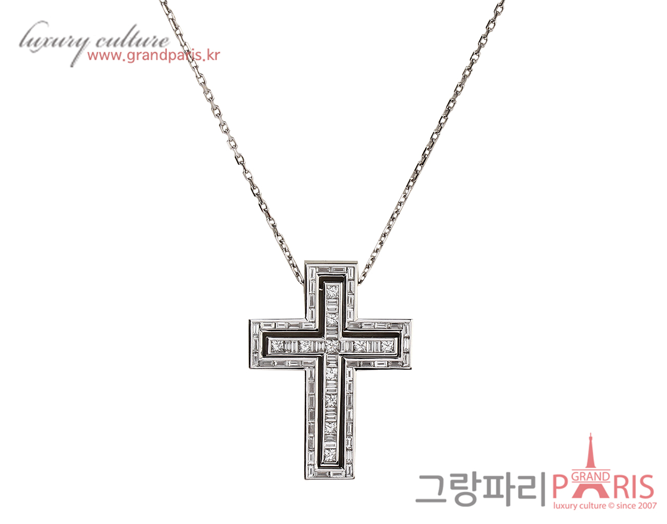 다미아니 벨에포크 다이아몬드 네크리스 화이트골드 XL