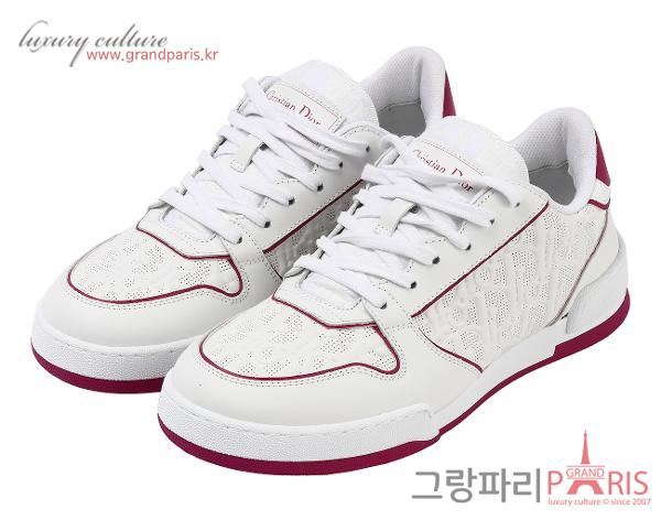디올 원 스니커즈 화이트 푸시아 38 1/2