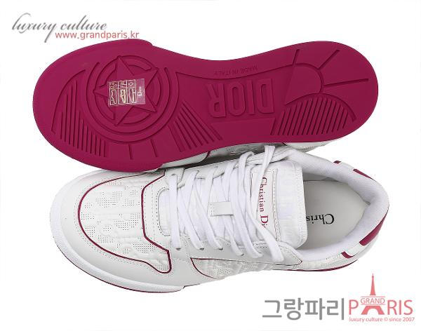 디올 원 스니커즈 화이트 푸시아 38 1/2