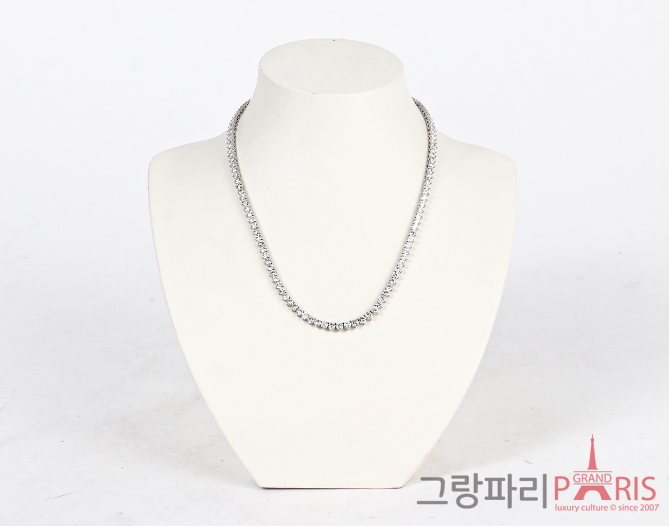 Finejewelry 테니스 네크리스 화이트골드 다이아몬드