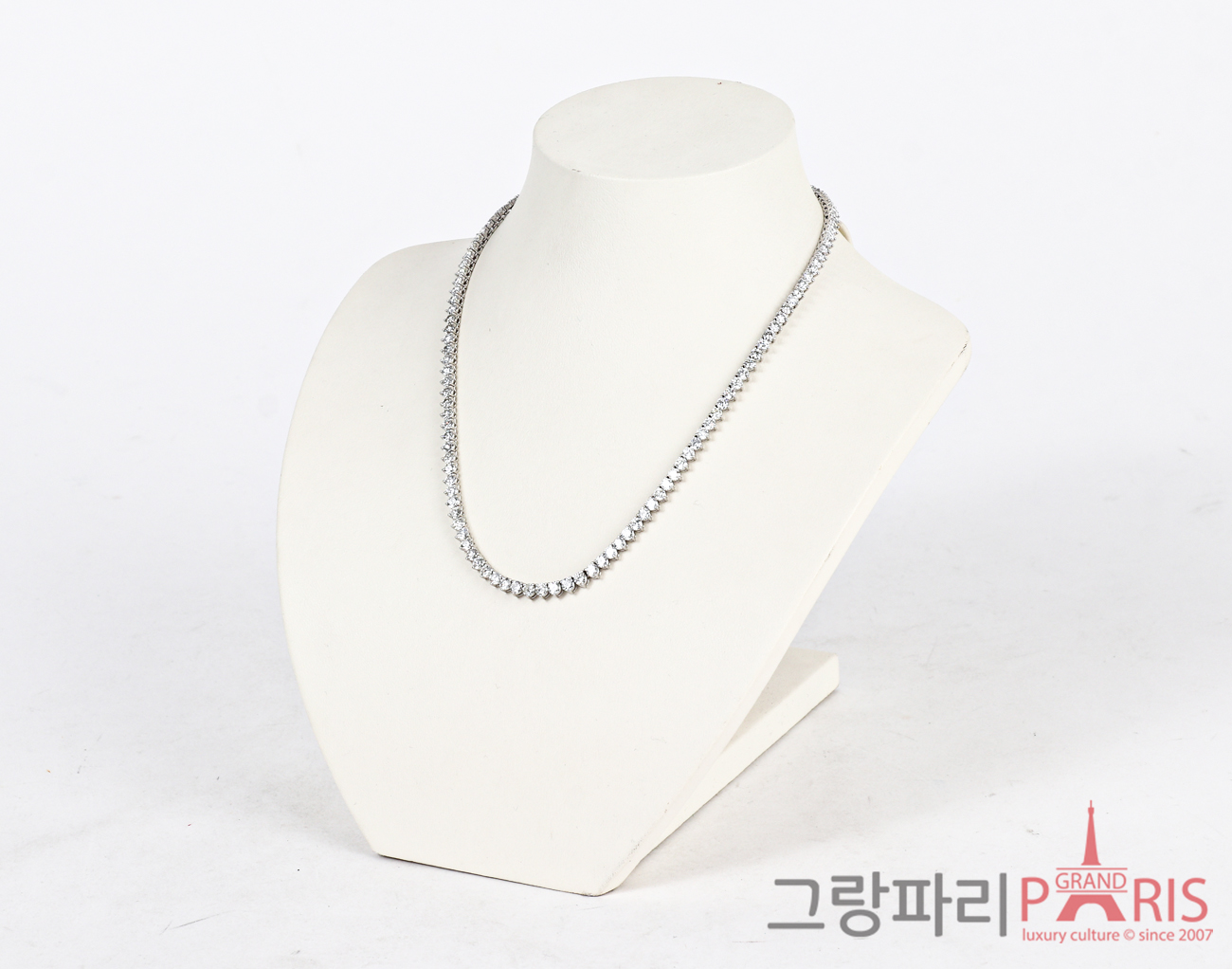 Finejewelry 테니스 네크리스 화이트골드 다이아몬드