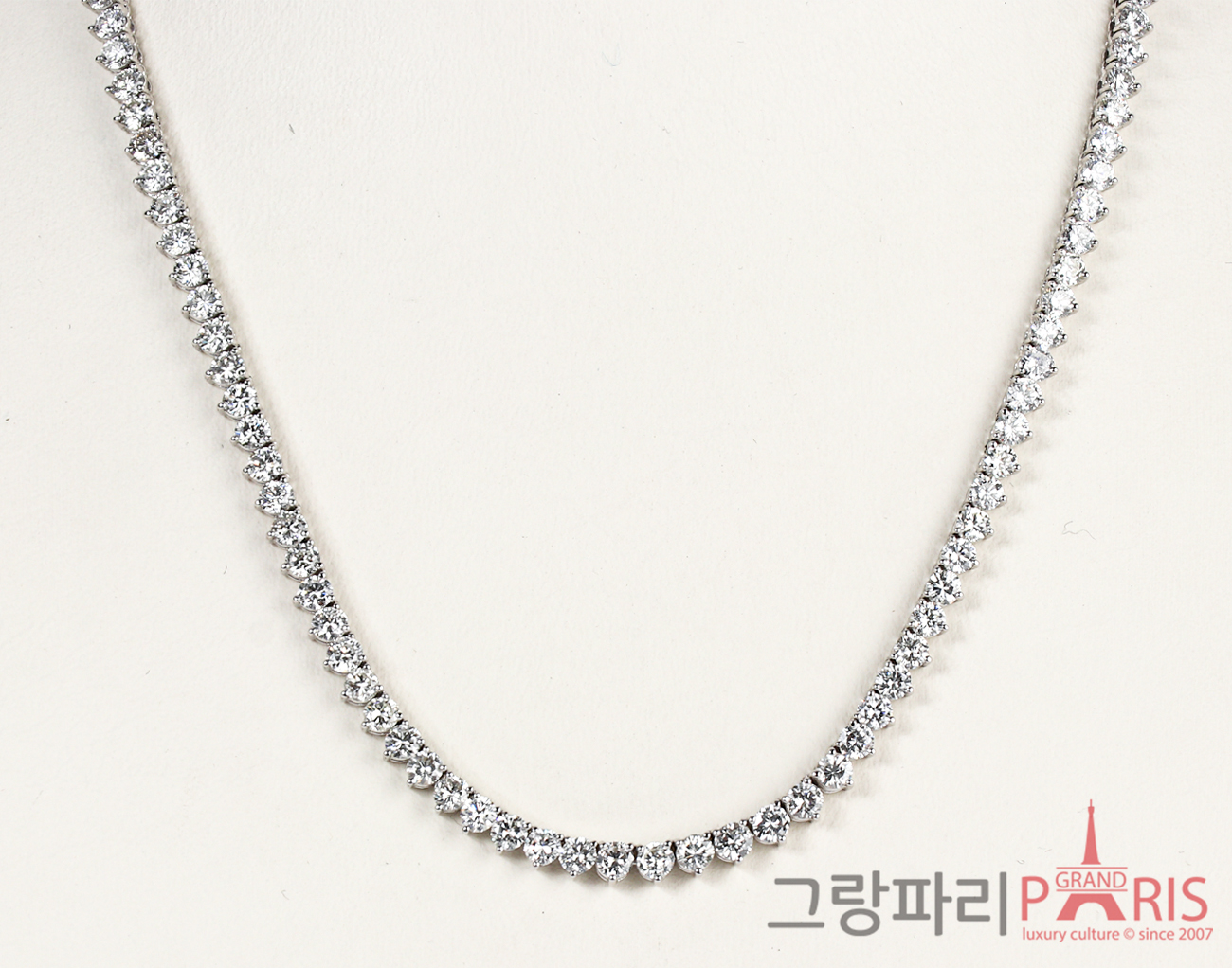 Finejewelry 테니스 네크리스 화이트골드 다이아몬드