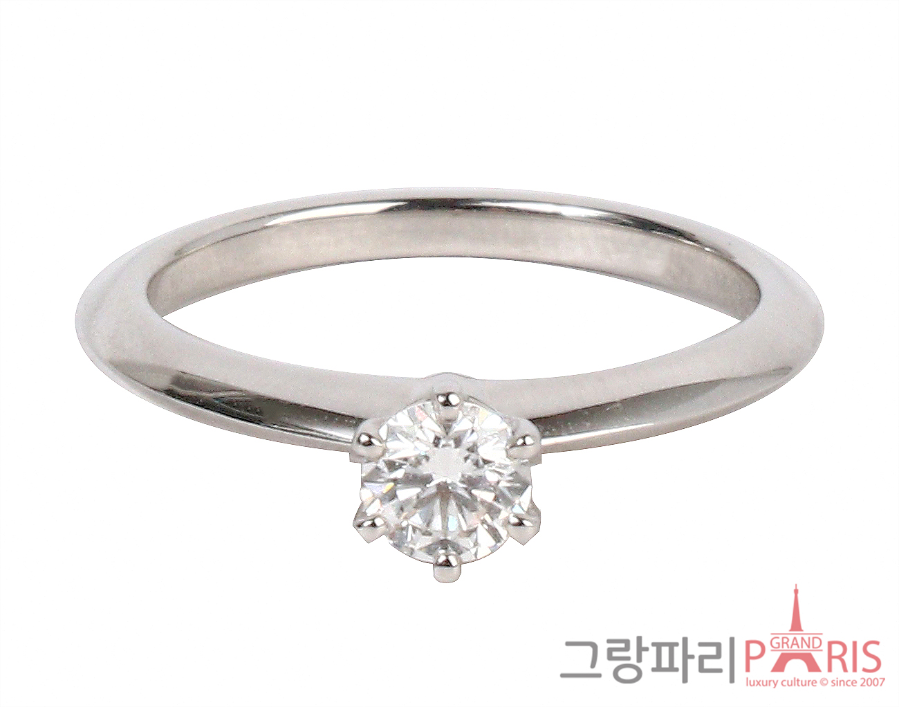 티파니앤코 티파니 세팅 웨딩 링 0.35ct 7.5