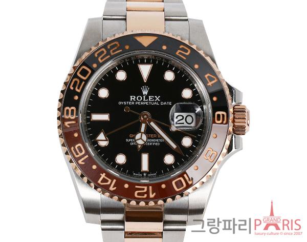 로렉스 GMT 마스터 II 40mm 로즈골드 콤비 126711CHNR