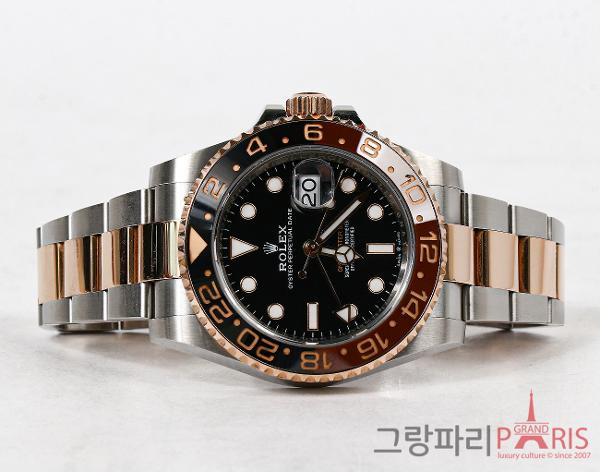 로렉스 GMT 마스터 II 40mm 로즈골드 콤비 126711CHNR