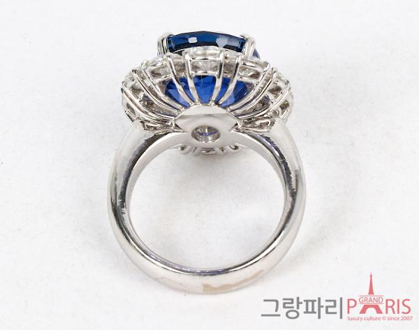 Fine Jewelry 블루 사파이어 다이아몬드 링 11.26ct