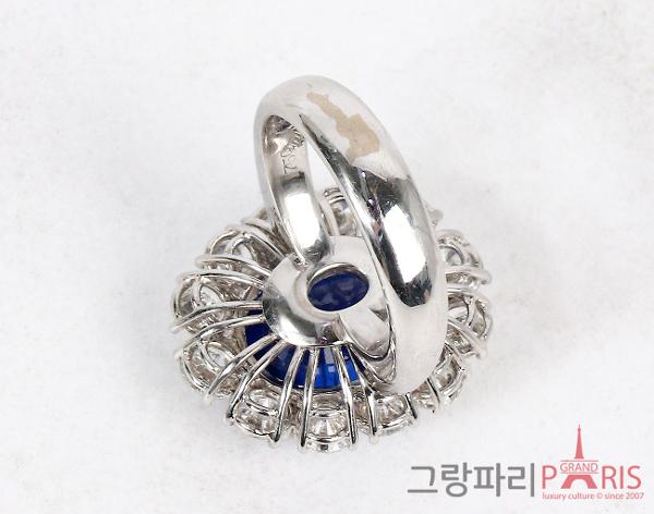 Fine Jewelry 블루 사파이어 다이아몬드 링 11.26ct