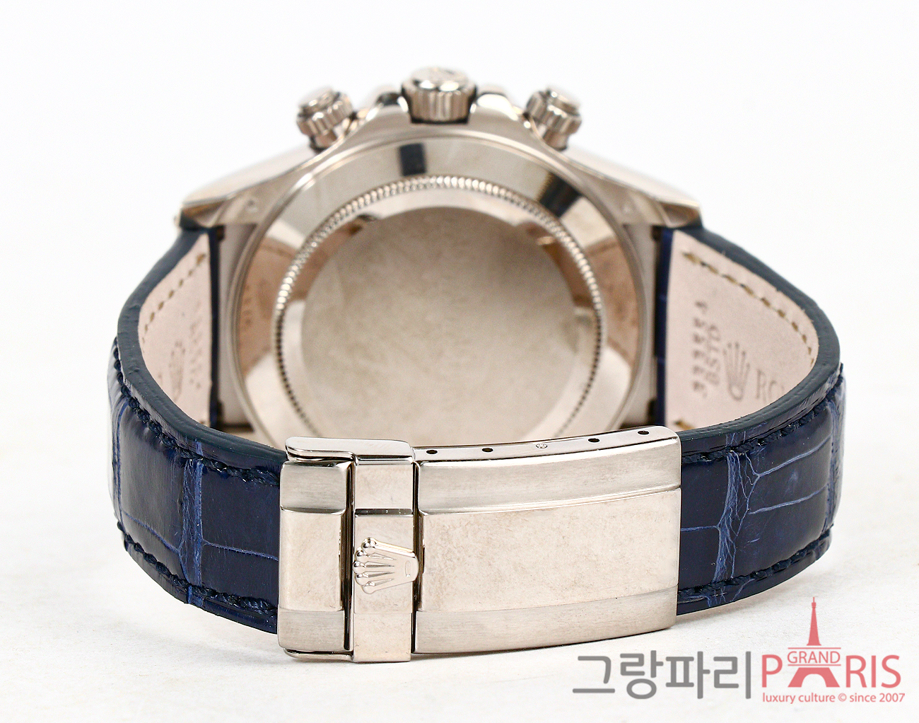 로렉스 데이토나 40mm 화이트골드 바게트 파베 다이아몬드 116599TBR