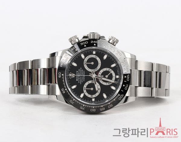 로렉스 데이토나 40mm 스틸 블랙 다이얼 116500LN