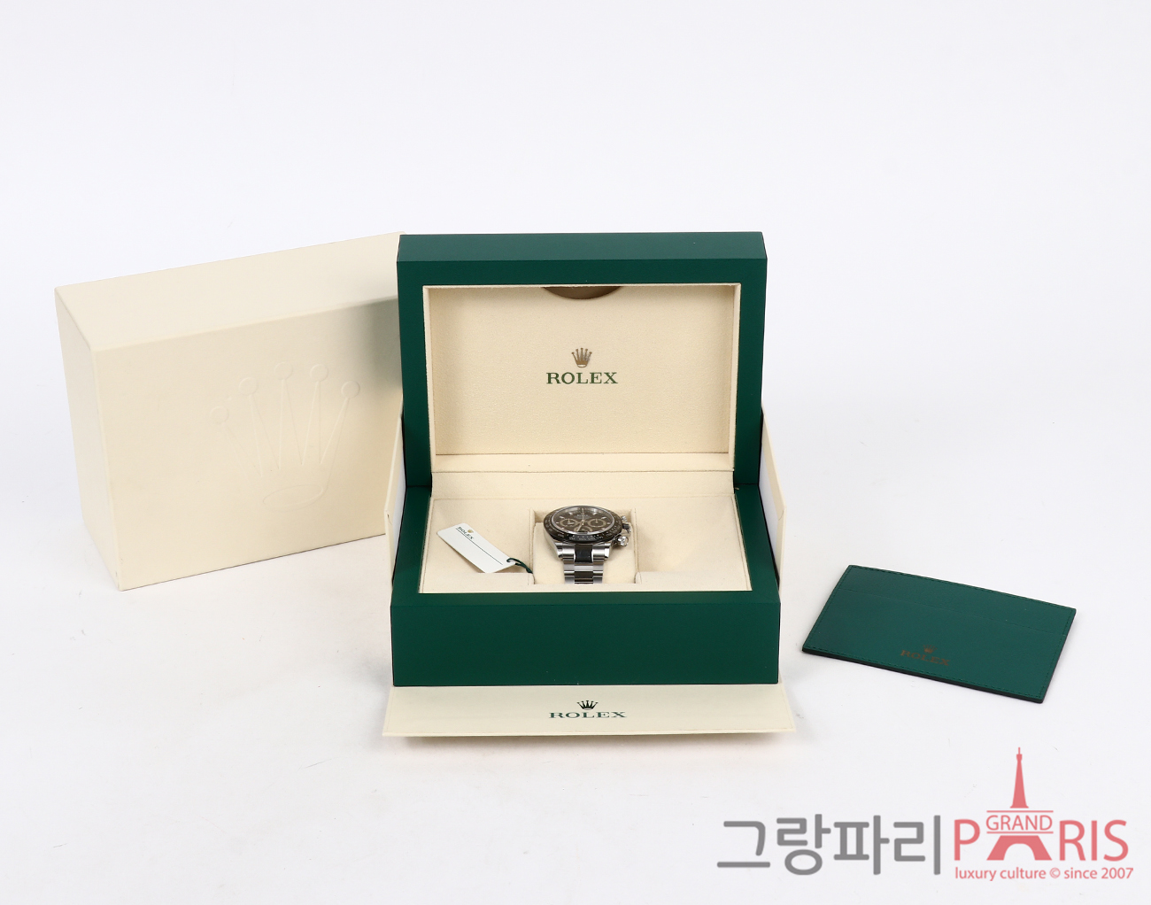 로렉스 데이토나 40mm 스틸 블랙 다이얼 116500LN