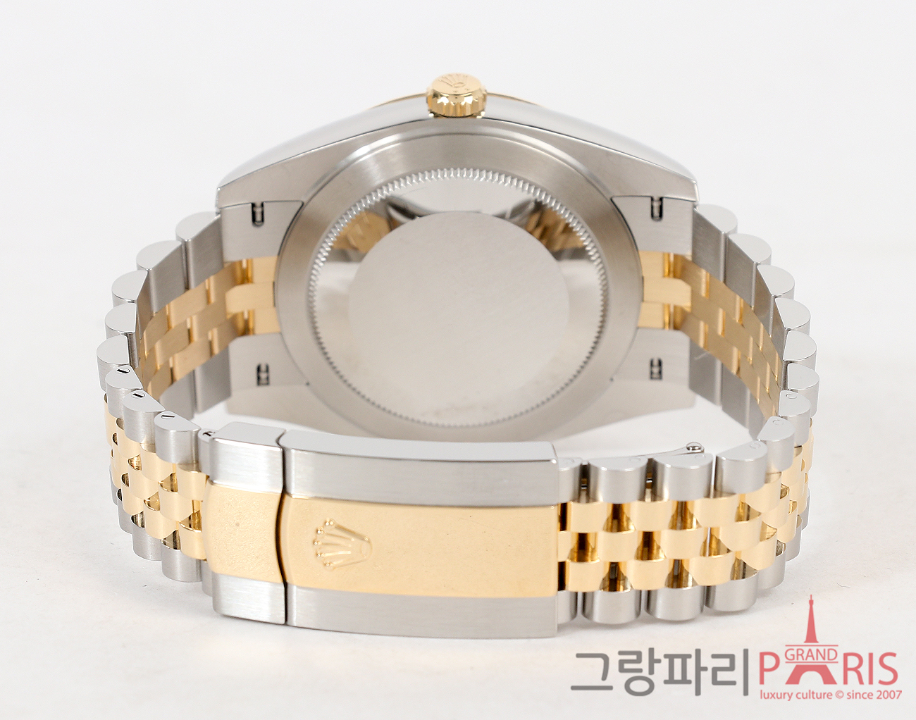 로렉스 데이저스트 41mm 옐로우골드 콤비 블랙 다이얼 10P 126333