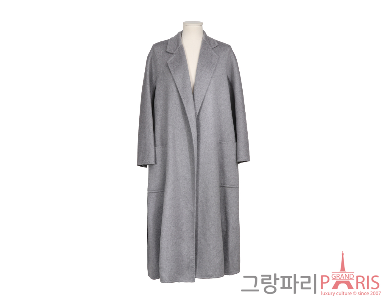 막스마라 캐시미어 코트 그레이 34