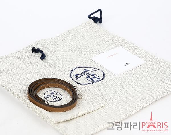 에르메스 미니 켈리 플러치 샤모아 에크루 알레잔 은장 K