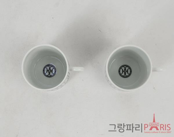 에르메스 H 데코 커피 컵 앤 소서 Set