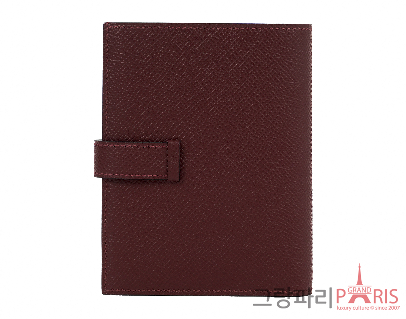 에르메스 베안 컴팩트 반지갑 루즈 아쉬 은장 W