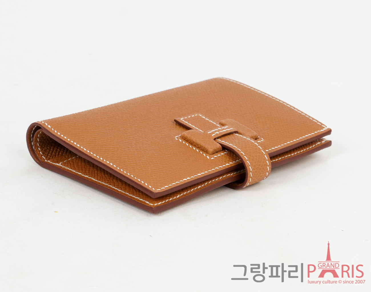 에르메스 뉴 H 빠썽 컴팩트 반지갑 골드 W
